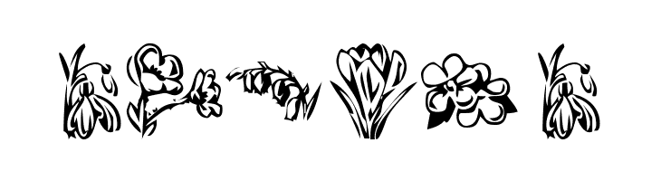 KR Beautiful Flowers 2  Free Fonts Download