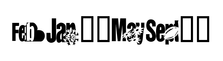 KR Calendar  Free Fonts Download