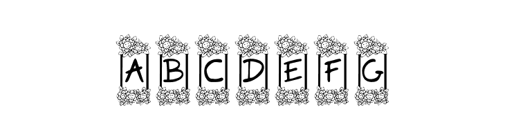 KR Flower Frame  Free Fonts Download