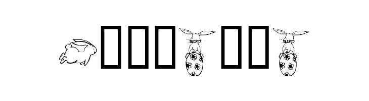KR Five Bunnies  Free Fonts Download