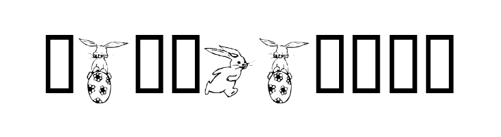 KR Five Bunnies  Free Fonts Download