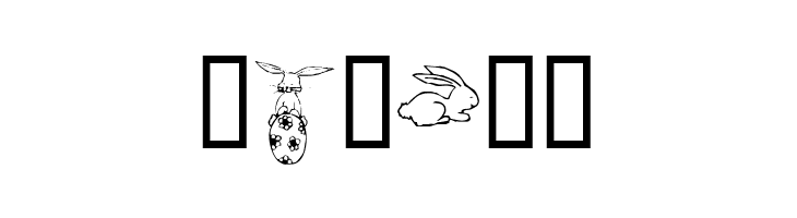 KR Five Bunnies  Free Fonts Download