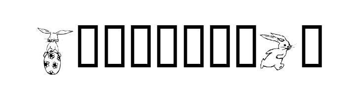 KR Five Bunnies  Free Fonts Download