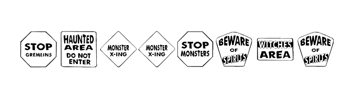KR Halloween Signs One  Free Fonts Download