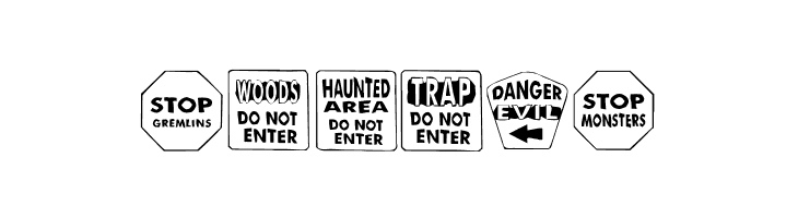 KR Halloween Signs One  Free Fonts Download