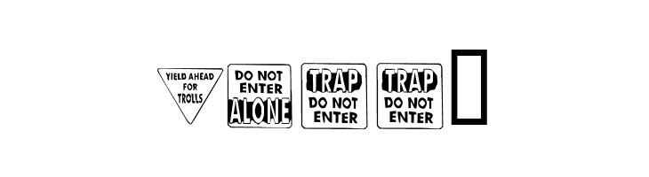 KR Halloween Signs One  Free Fonts Download