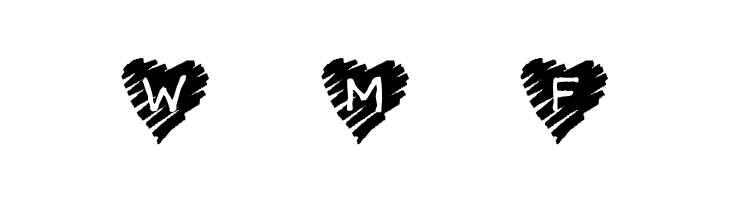 KR Scribble Heart  Free Fonts Download
