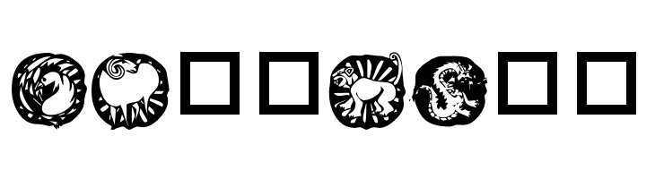 KR Chinese Zodiac  Free Fonts Download