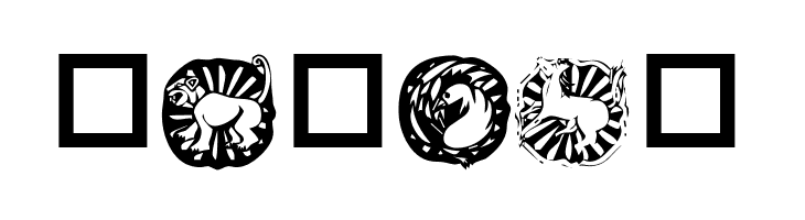 KR Chinese Zodiac  Free Fonts Download