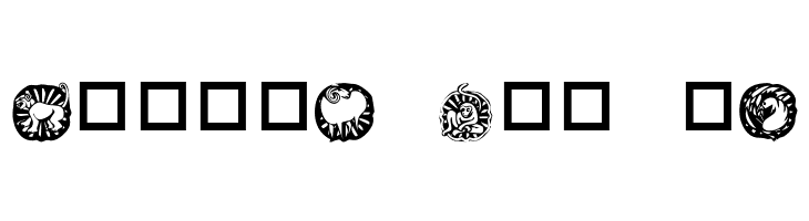 KR Chinese Zodiac  Free Fonts Download