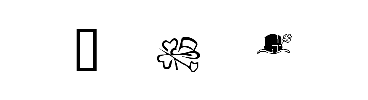 KR St Patricks Day Dings  Free Fonts Download