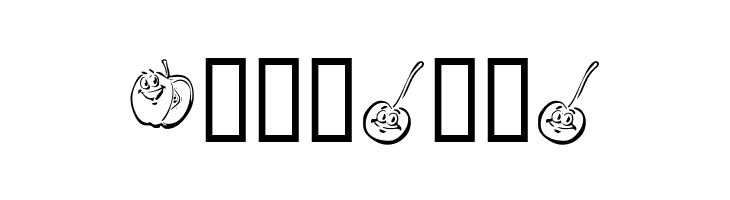 KR Happy Fruit  Free Fonts Download