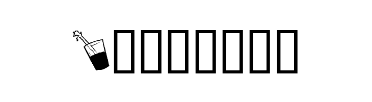 KR Drink Up!  Free Fonts Download