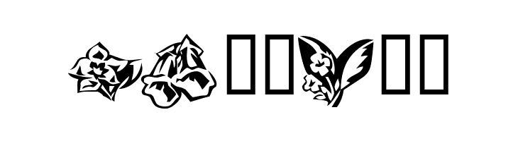 KR Beautiful Flowers 3  Free Fonts Download