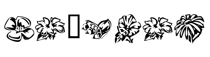 KR Beautiful Flowers 3  Free Fonts Download