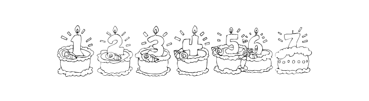 KR Birthday Cake! Dings  Free Fonts Download