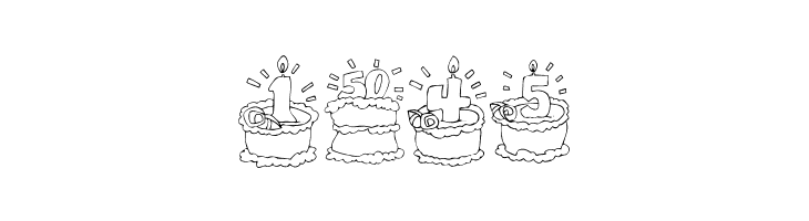 KR Birthday Cake! Dings  Free Fonts Download