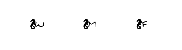 KR Seahorse  Free Fonts Download