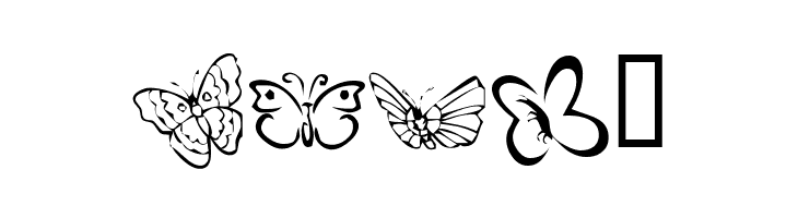 KR Butterflies  Free Fonts Download