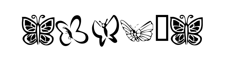 KR Butterflies  Free Fonts Download