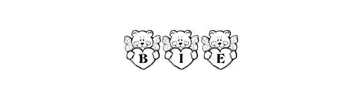KR Angel Bear  Free Fonts Download