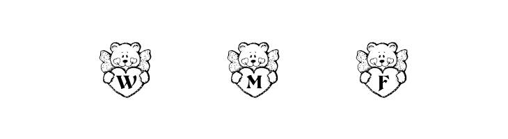 KR Angel Bear  Free Fonts Download