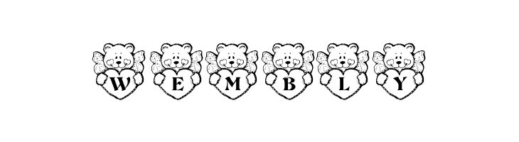 KR Angel Bear  Free Fonts Download