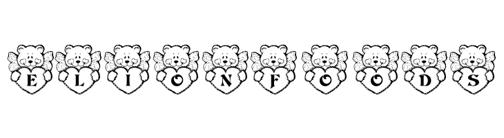 KR Angel Bear  Free Fonts Download
