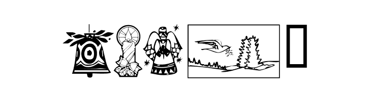 KR Christmas 2002 Dings 5  Free Fonts Download