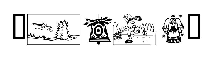 KR Christmas 2002 Dings 5  Free Fonts Download