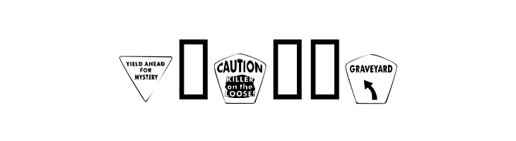 KR Halloween Signs Two  Free Fonts Download