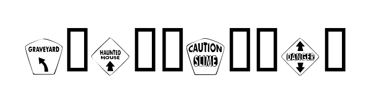 KR Halloween Signs Two  Free Fonts Download