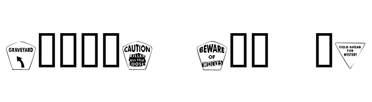 KR Halloween Signs Two  Free Fonts Download