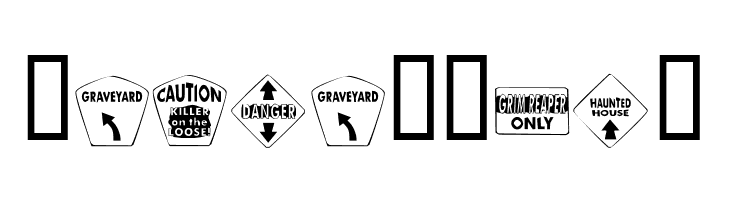 KR Halloween Signs Two  Free Fonts Download