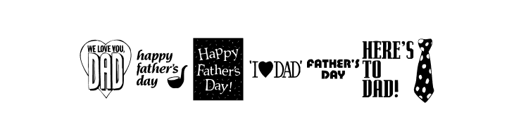 KR Father's Day Dings  Free Fonts Download
