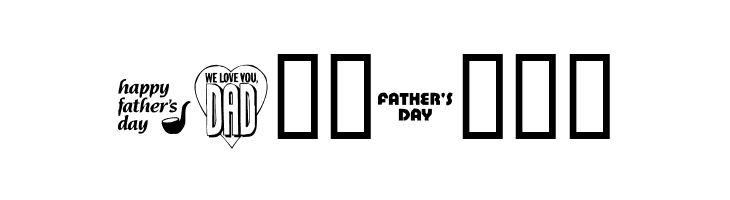 KR Father's Day Dings  Free Fonts Download