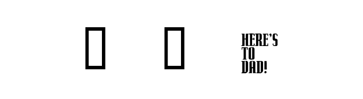 KR Father's Day Dings  Free Fonts Download