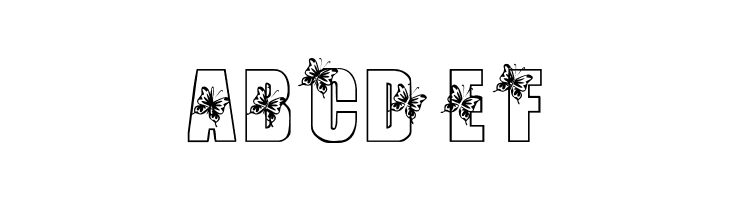 KR Butterfly 3  Free Fonts Download