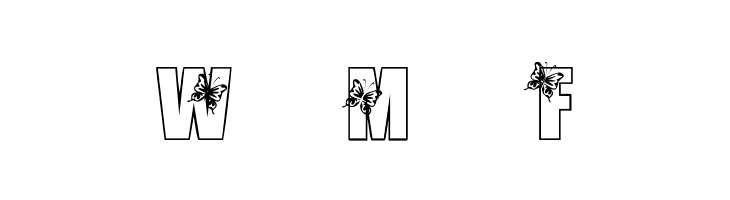 KR Butterfly 3  Free Fonts Download