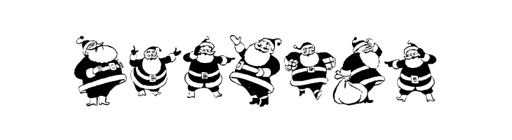 KR Eight Santas  Free Fonts Download