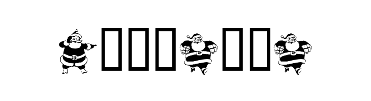 KR Eight Santas  Free Fonts Download