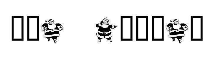 KR Eight Santas  Free Fonts Download