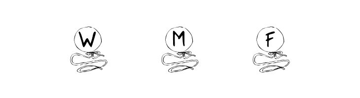 KR Balloon  Free Fonts Download