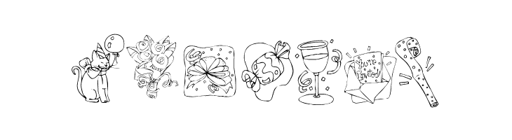 KR Party Time Dings  Free Fonts Download