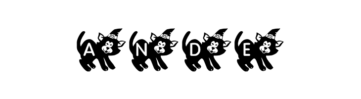KR Halloween Kitten  Free Fonts Download