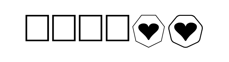 Hearts for 3D FX  Free Fonts Download