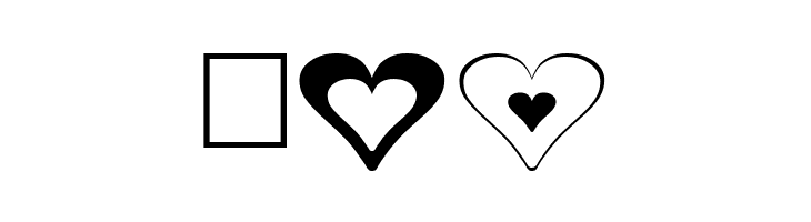 Hearts for 3D FX  Free Fonts Download