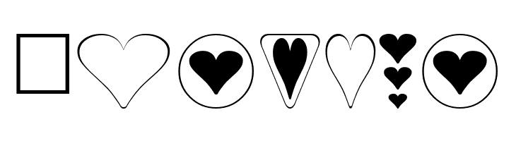 Hearts for 3D FX  Free Fonts Download