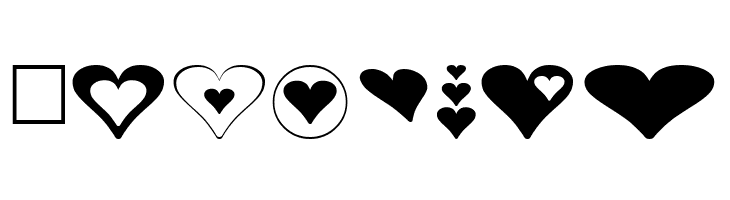 Hearts for 3D FX  Free Fonts Download