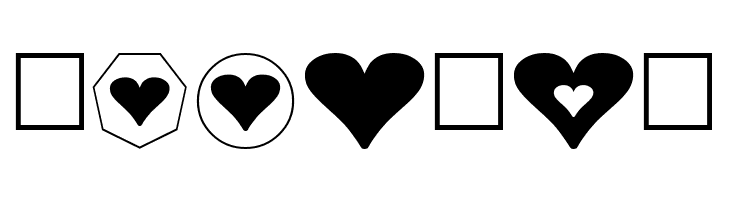 Hearts for 3D FX  Free Fonts Download